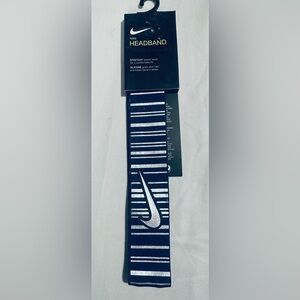 - Nike Headband- Unisex- OSFM- NWT- Navy Blue/ SILVER PRINT- LAST ONE